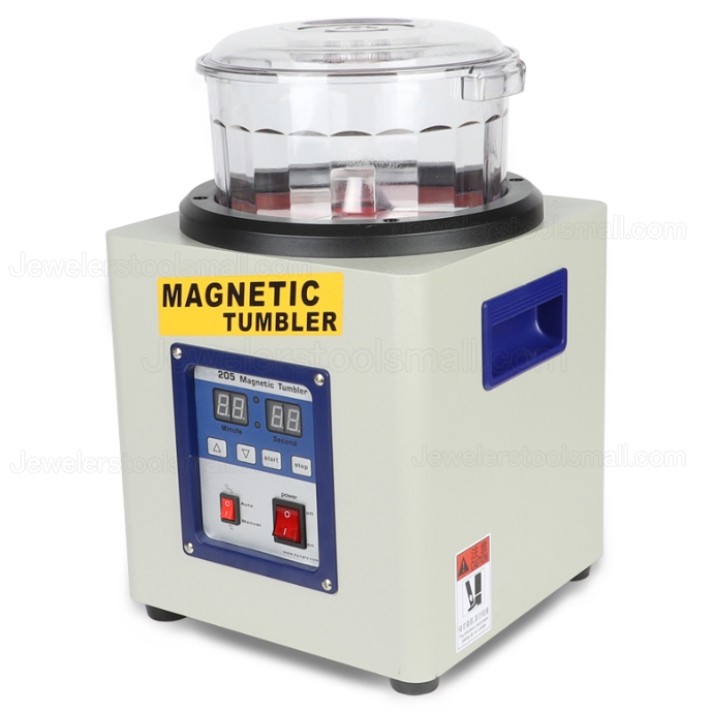 Jewelry Magnetic Polishing Tumbler Digital Display Jewelry Polisher Finisher Finishing  Machine